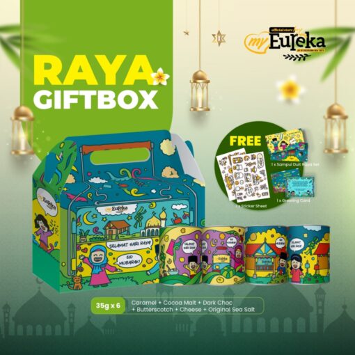 Eureka Popcorn Raya 2025 Gift Box Set + FREE 1x Sampul Duit Raya Set + 1x Greeting Card + 1x Sticker