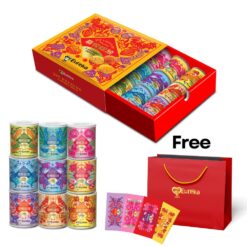 Eureka Popcorn CNY 2026 Joy Unfolds Selection Gift Box Set + FREE 1x Premium Gift Paper Bag & AngPow set